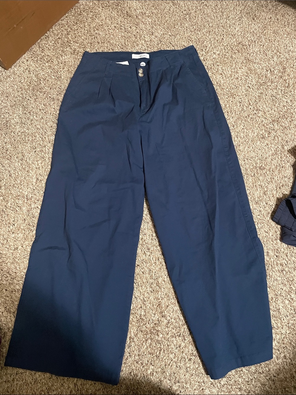 Women’s Navy Wide-Leg Pants